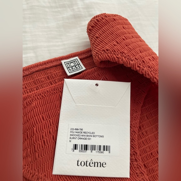 totême 🔥brand new  SMOCKED  BIKINI BOTTOMS
BURNT ORANGE - Picture 1 of 6